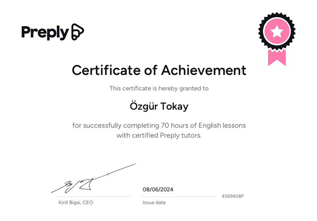 70 Hours English Lessons 